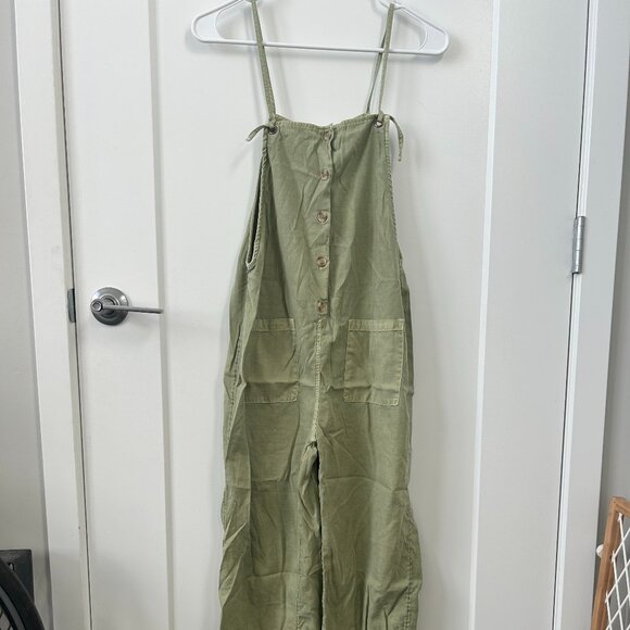 Billabong Green Women's Spaghetti Strap Romper - Picture 1 of 4